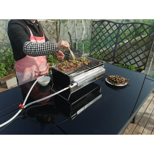 Easy Carry Folded Portable Bbq Grill Smokeless Infrared Gas Heater Barbecue Outdoor Oven
