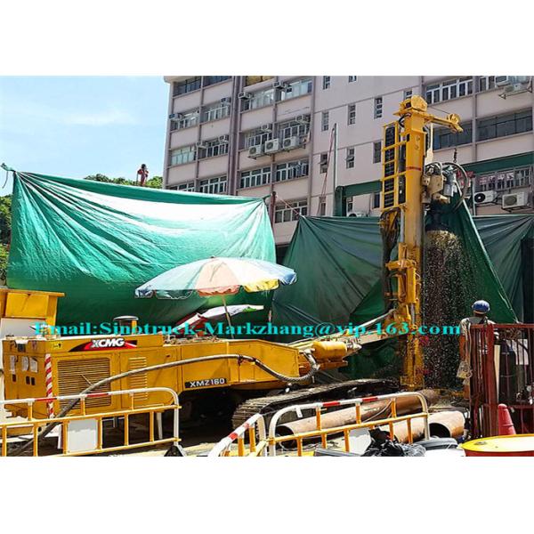 Hydraulic Crawler Excavator Concrete Sleeper Bolt Drilling Machine XCMG XMZ130 XMZ160