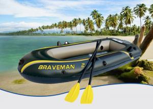 China Dark Green Braveman Durable Inflatable Boat , Convenient Lightweight Inflatable Boat wholesale