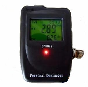 Personal Dose Alarm Meter DP802i Radiation Monitoring Devices with Big Display 30 x 40mm