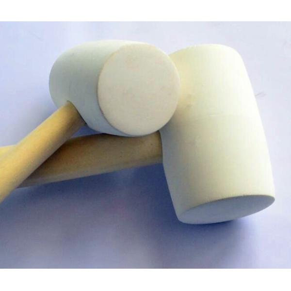 White Color Rubber Hammer with Wooden Handle RHA-1 in hand tools, tools.