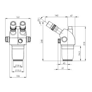 Stereo Optical Microscope Zoom Ratio , Trinocular Stereo Microscope With Camera