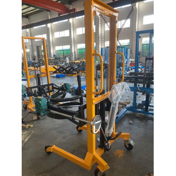 400kg 200 Litre Mobile Drum Lifter Stacker Lift Tilt Stock With Pedal Operated