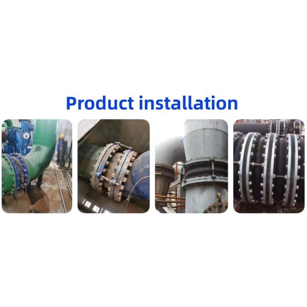 NBR Material 90 Degree Flexible Rubber Elbow Expansion Joint for High Pressure Testing