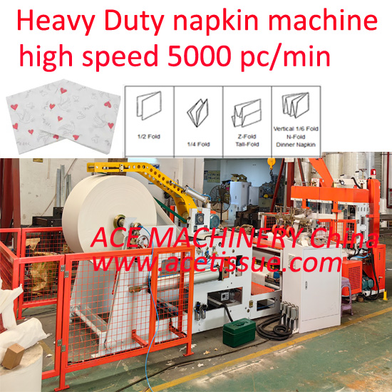 2 lines tissue paper napkin machine