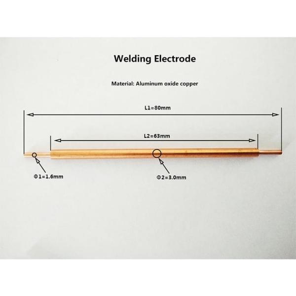 1.8mm Lithium Ion Battery Materials , Round Copper Alloy Electrodes