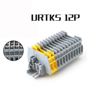 China URTK/S 6mm² Din Rail Test Terminal Blocks Strips Screw Clamping on sale