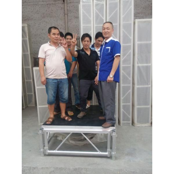 Portable Waterproof Acrylic / Plywood Temporary Stage Platforms Heavy Loading Adjustable Height