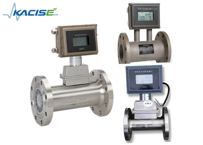 4 - 20mA Output Impeller Flow Meter , LPG Gas Flow Meter High Accuracy
