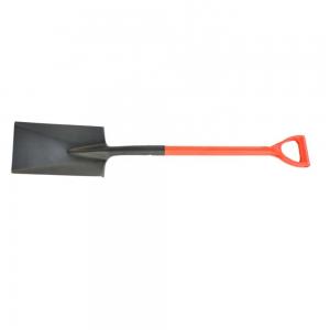 China Square Shovel Fiberglass Handle D Grip Outdoor Tools 1035mm Length on sale
