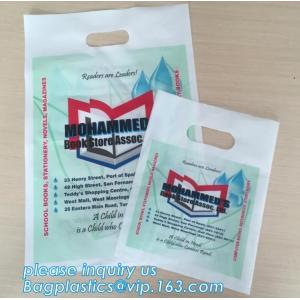 Manufacturer Custom Logo Printing soft loop handle plastic bag,promotional 100%