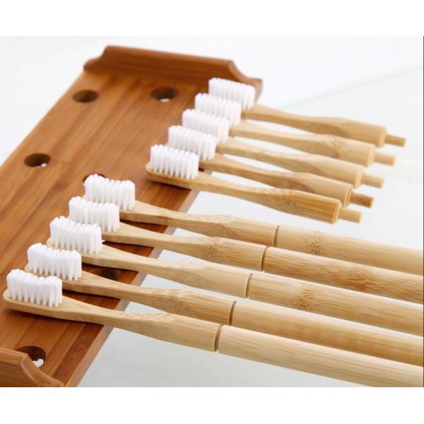 Replaceable Head Natural Biodegradable Bamboo Toothbrush Detachable