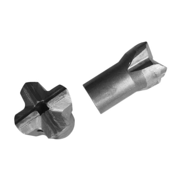 Tungsten Carbide Sheet 41mm - 64mm Threaded R32 Cross Type Bit Rock Drill Bits