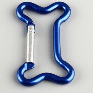 Bone Shaped Assorted Colors Aluminum Snap Hook Aluminum Carabiner