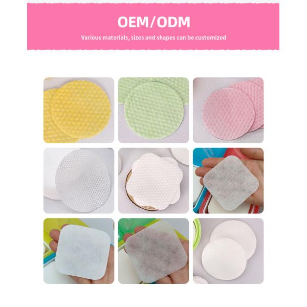 OEM Makeup Remover Cotton Pads Single Layer Salicylic Acid Pad