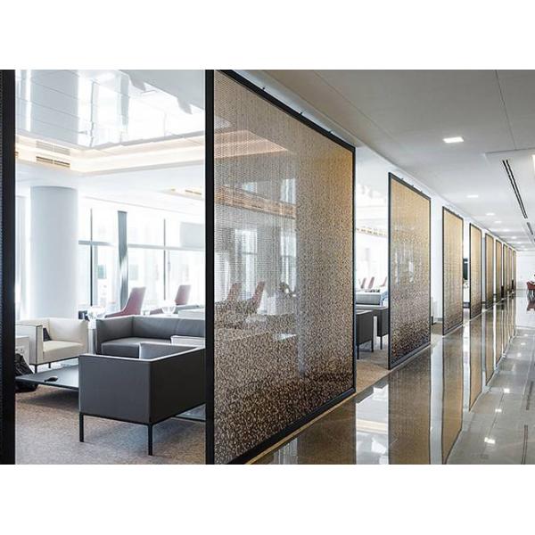 Copper 5 Mm Thickness Durable Laminated Glass Mesh For High-rise Buildings