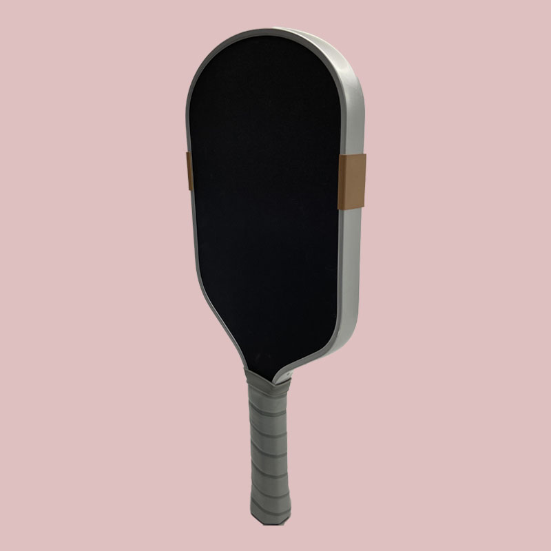 HIGOOO Custom Boomstick Pickleball Paddle14/16mm Electroplated Shiny Edge Metal Weight Carbon Fiber Elongated Pickleball Paddle