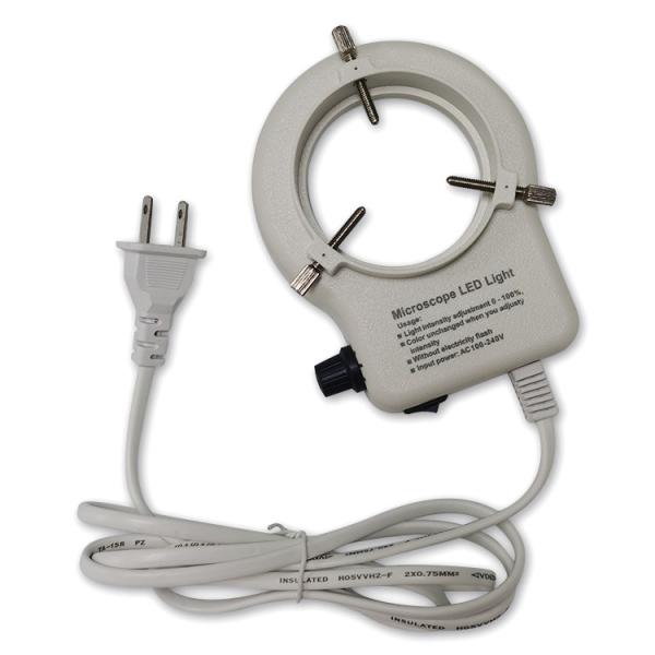 White ESD LED Microscope Ring Light For Stereo Microscope