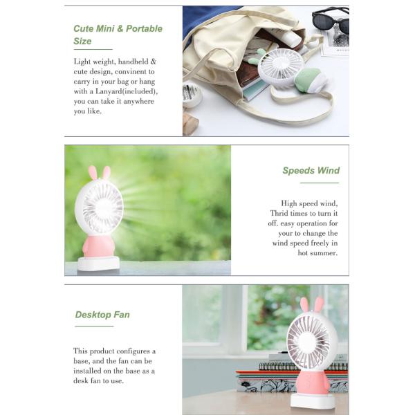 Anti Slip Mini Portable USB Fan Blower ABS Plastic Material Customized Color