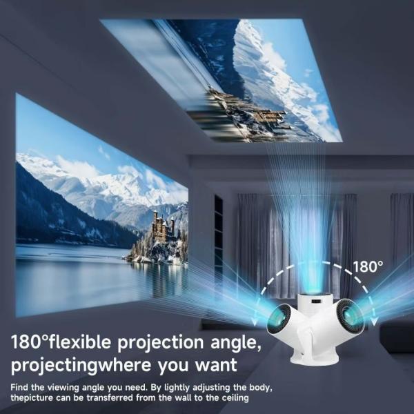 J2 Super Mini Freestyle Projector HD 720P Video Wired Display USB / HDMI / AV Projector