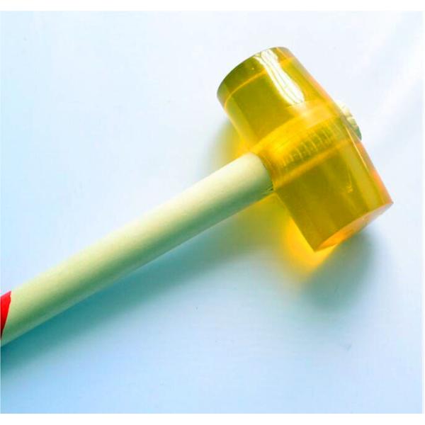 Transparent Rubber Mallet/Rubber hammer with colored wooden handle RHA-3