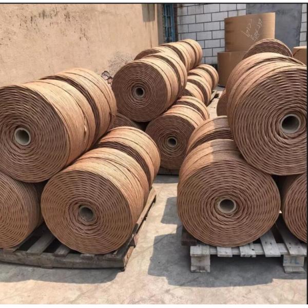 Cable Filler Yarn Brown Kraft Paper Rope Twisted 5 / 32'' 4mm For Wire