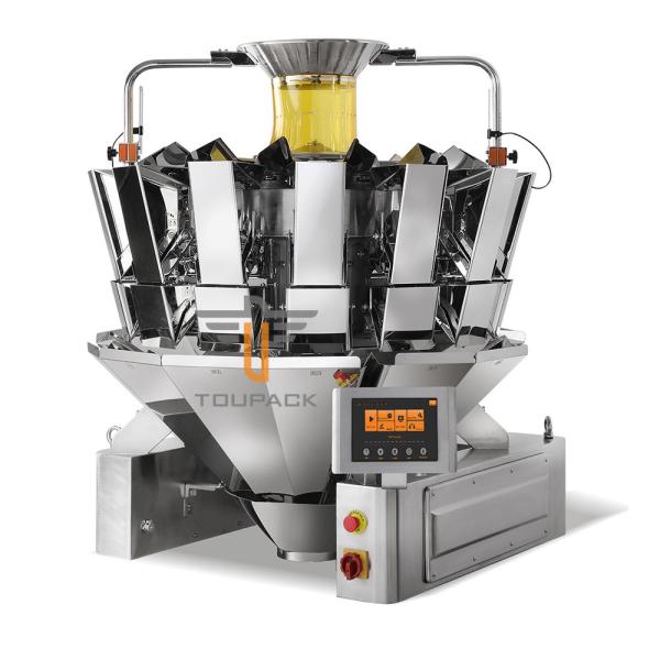 Fully Automatic Puffed Food Filling Machine Fried Fish Skin Weighing And Packaging Systems