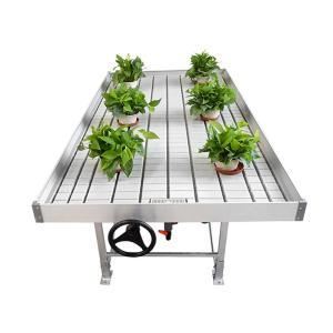 China 4*8ft ABS Hydroponic Greenhouse Rolling Benches 75cm Height wholesale