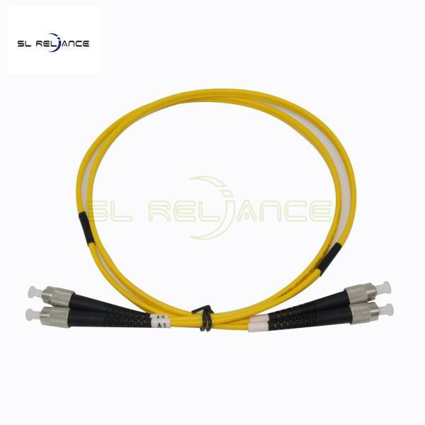 CE ROHS 3m Single Mode Duplex Patch Cord Fc To Fc Fiber Optic Cable