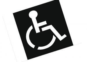 China Wheelchair Handicap Symbol Sign Writing Stencils Beautiful Design AZO - Free on sale