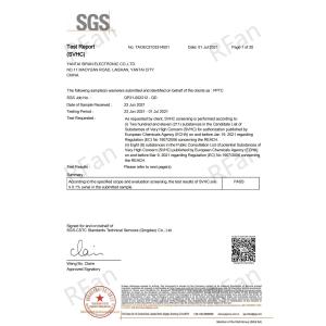 Yantai Rongfan Electronic Technology Co., Ltd Certifications