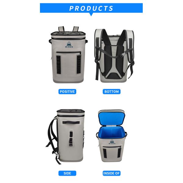 Customized Soft Cooler Backpack Water Resistant For Camping