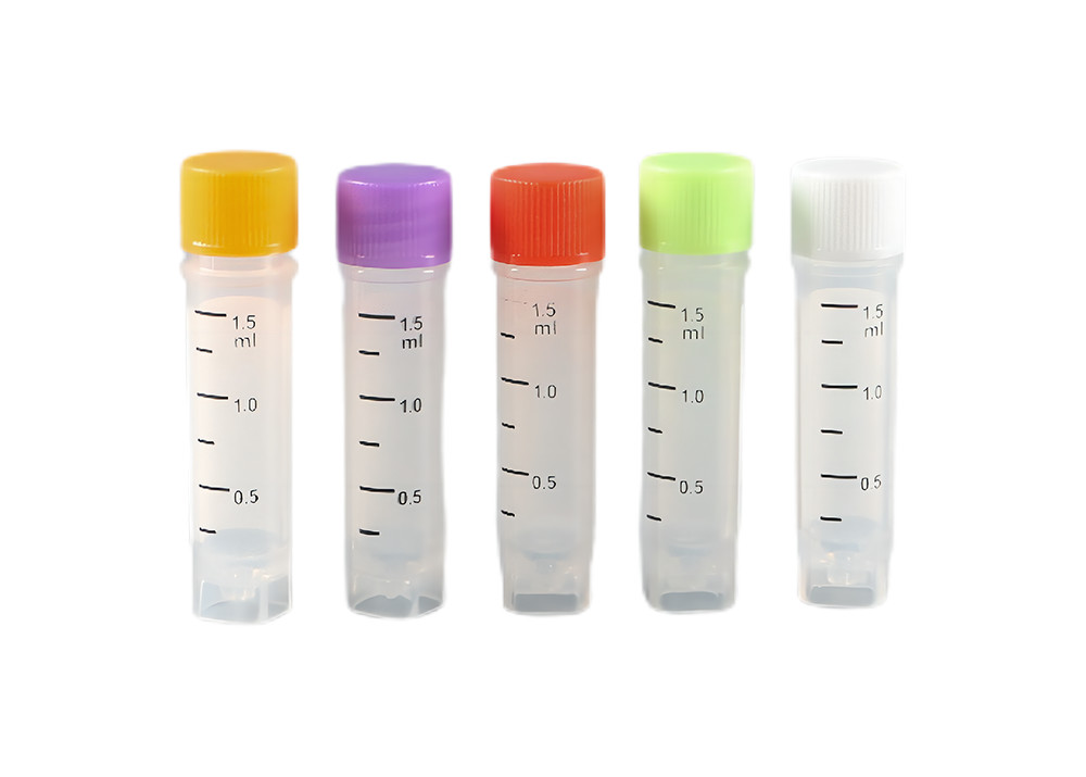 China Colors 1.5ml Cryo Storage Freezing Cryovial Vials Tube End Cap With Labels Freezing Vials wholesale