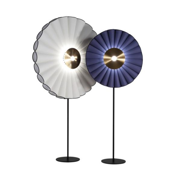 600*1630mm Fabric Material White / Blue Color Bedside Table Lamp