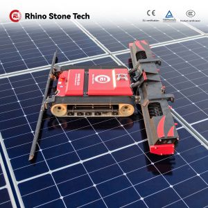 Wireless Control System Electric Photovoltaic Cleaning Robot with Remote Control