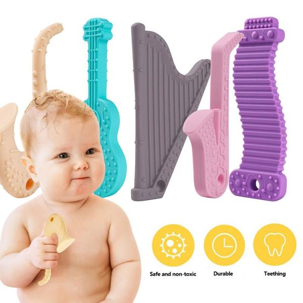 Chewable Silicone Teething Pacifier Toolbox Set Soft Soother Toys