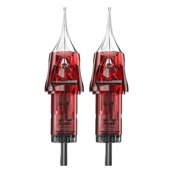 Red Tattoo Cartridge Needles for Permanent Makeup RL/RM/RS Single Use CE Certified