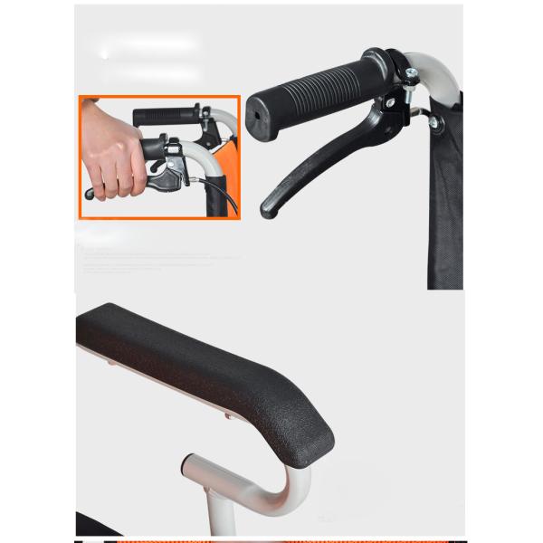 China homemade high quality cheap price wheelchair with two small wheels