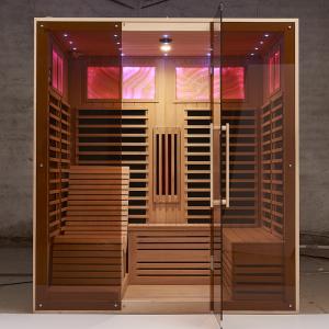 China Far Infrared Indoor Sauna Room Wood Dry Steam 1800x1500x2000mm on sale