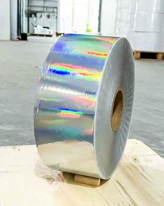 China Self Adhesive Holographic Label Paper , Laser Holographic Mylar Roll wholesale