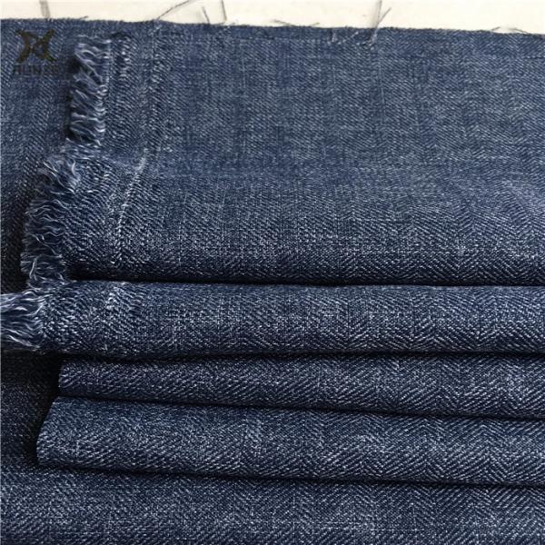 250D Polyester Woven Herringbone Fishbone Tweed Cloth Fabric With Fashion Style