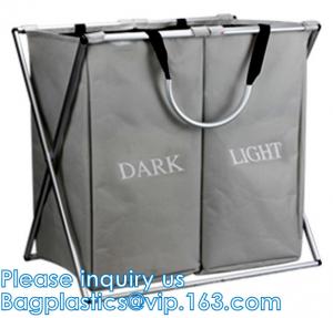 China Laundry Bag, Foldable Laundry Sorter Basket, Multi Compartments, Bedroom Clothes Storage, Washing Basket on sale