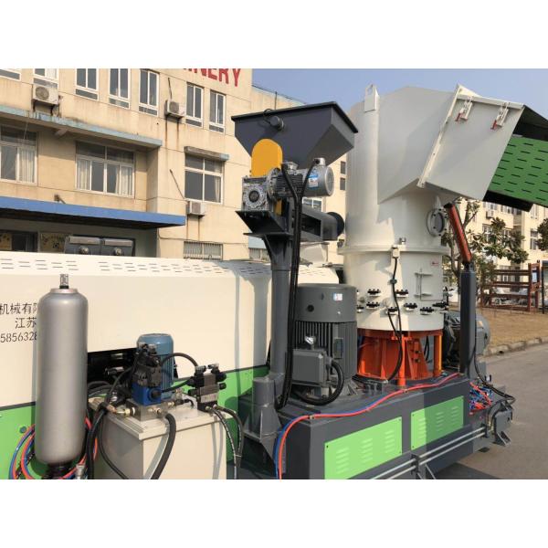 PE PP Granules Making Machine , 198mm Plastic Pelletizing Machine