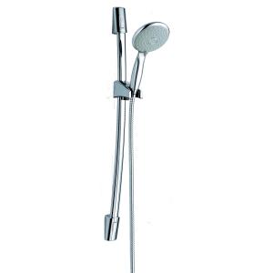 China Chrome Modern Adjustable Shower Riser Rail Kit with One Sprays on sale