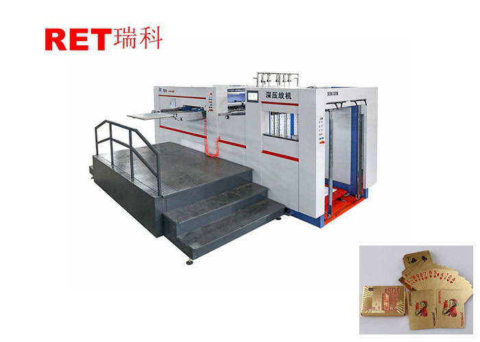 China Automatic Pneumatic Deep Embossing Die Cutting Machine With Adjustable Feeder wholesale
