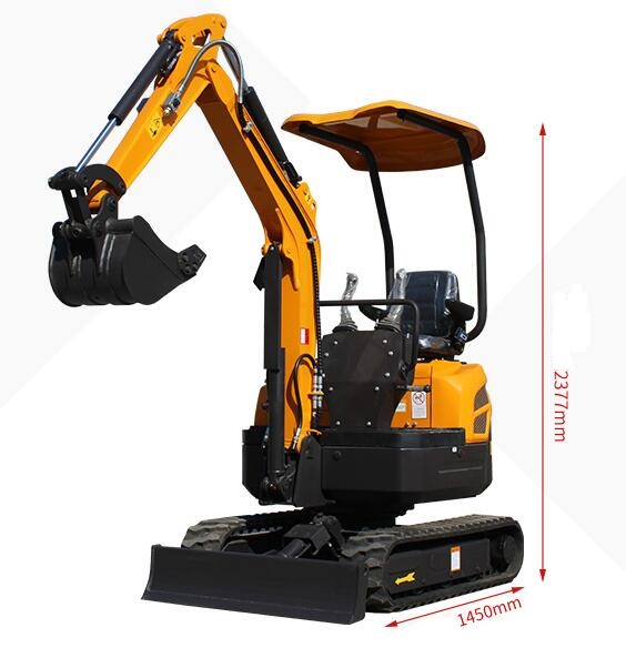 Small Hydraulic Crawler Mini Excavator with 2150mm Digging Depth and Spare Parts