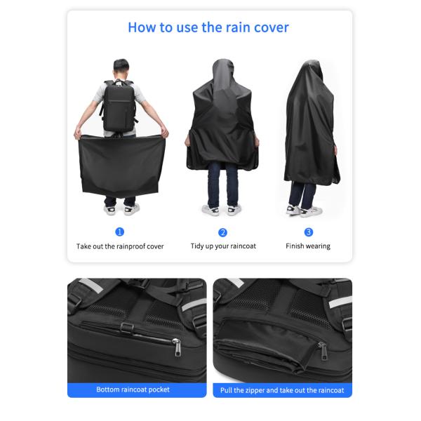 Customized Waterproof Business Backpack Multifunctional Travel Backpack Rainproof