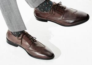China Italian Design Genuine Mens Leather Dress Shoes , Customized Male Formal Shoes wholesale