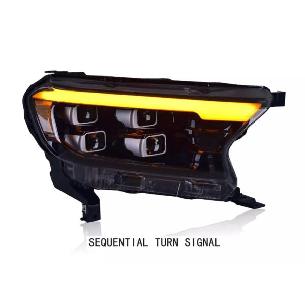 Car Auto Lights 4 Lens Headlight Tail Light Turn Signal Ford Ranger 2015