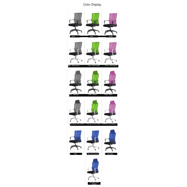 Office Furniture Modern Workplace Chairs No Handrail Optional Rolling and Fixed Furniture